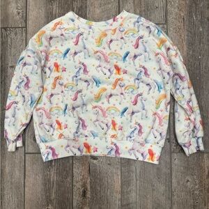 Aria J. Designs handmade kids unicorn crewneck
